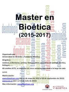 Master UCO Bioetica 2015-2017